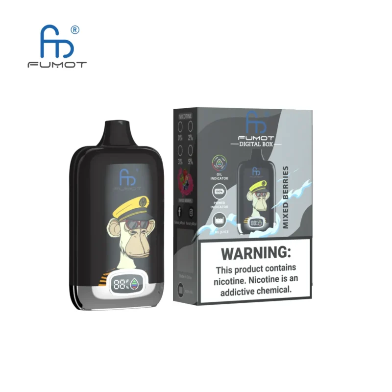 Suvaper Fumot Randm Digital Box 12k Mixed Berries Disposable Vape Device