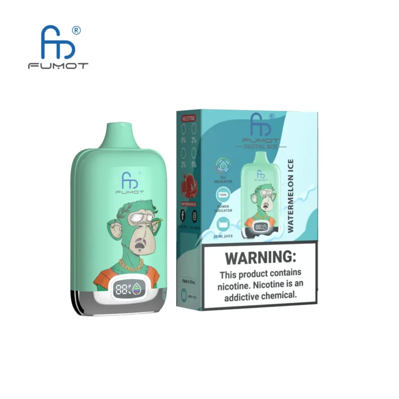 Suvaper Fumot Randm Digital Box 12k Watermelon Ice Disposable Vape Device