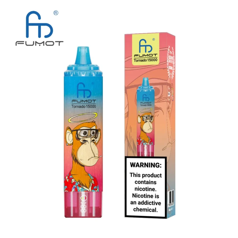 Suvaper Fumot Tornado 15k Vape Puffs 15000 Blue Razz Cherry Disposable Device