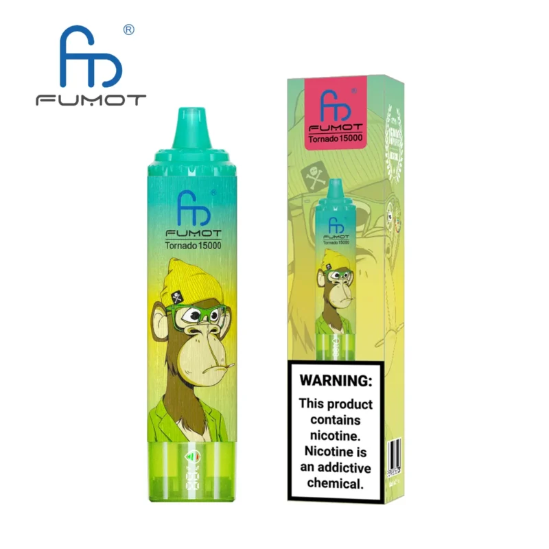 Suvaper Fumot Tornado 15k Vape Puffs 15000 Lemon Lime Disposable Device