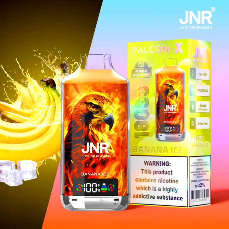 Suvaper Jnr Falcon X 18000 Puff 18k Banana Ice Disposable Vape Device