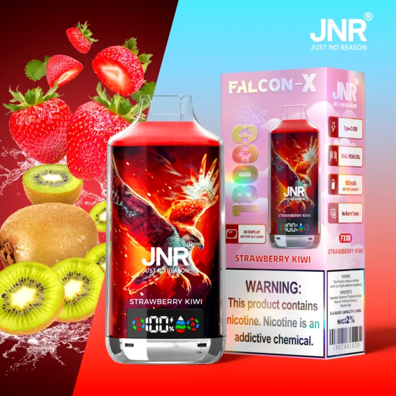 Suvaper Jnr Falcon X 18000 Puff 18k Strawberry Kiwi Disposable Vape Device