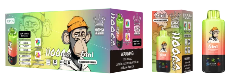Vape 110k Bang Leader Disposable Blueberries Raspberries Sour Pineapples Oranges Watermelons 2 Device