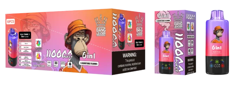 Vape 110k Bang Leader Disposable Fuji Ice Apple Grape Cherry Pomegranate 2 Device