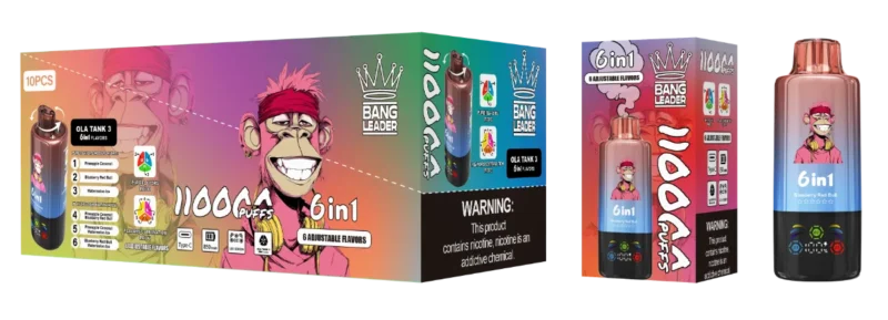 Vape 110k Bang Leader Disposable Pineapple Coconut Blueberry Red Bull Watermelon Ice Device