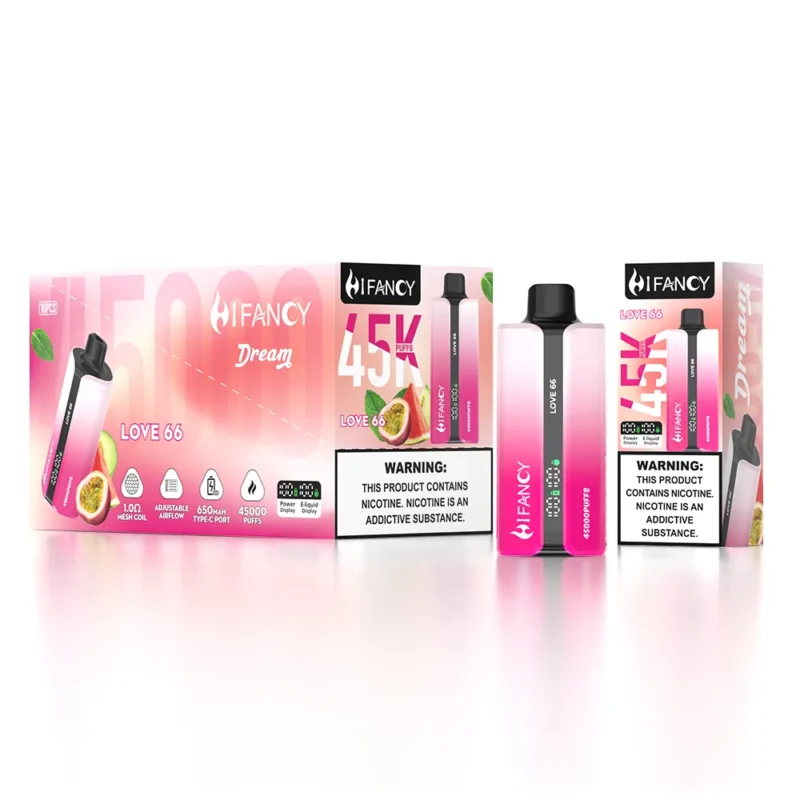 Suvaper Hifancy Dream 45000 Puff 45k Love66watermelonhoneydewmelonpassion Fruitmint Disposable Vape Device