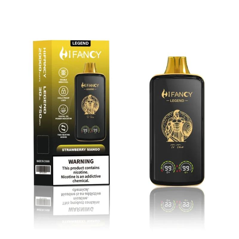 Suvaper Hifancy Legend 20000 Puff 20k Vape Strawberry Mango Disposable Device