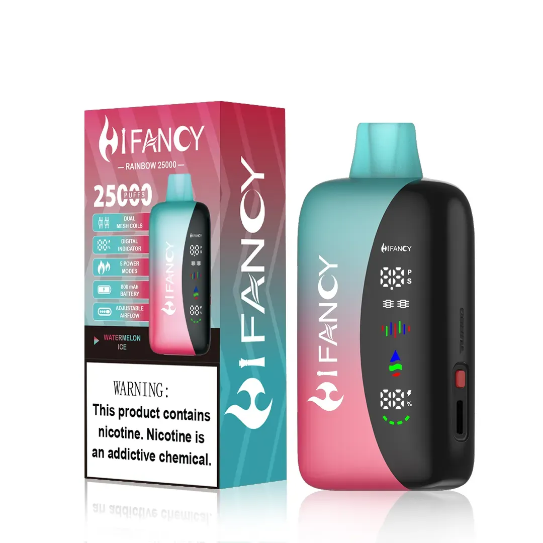 Suvaper Hifancy Rainbow 25k Puff Blackberry Grape Ice Watermelon Ice.webp Disposable Vape Device