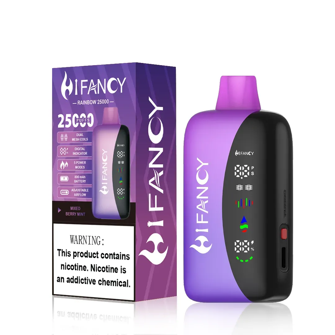 Suvaper Hifancy Rainbow 25k Puff Mixed Berry Mint.webp Disposable Vape Device