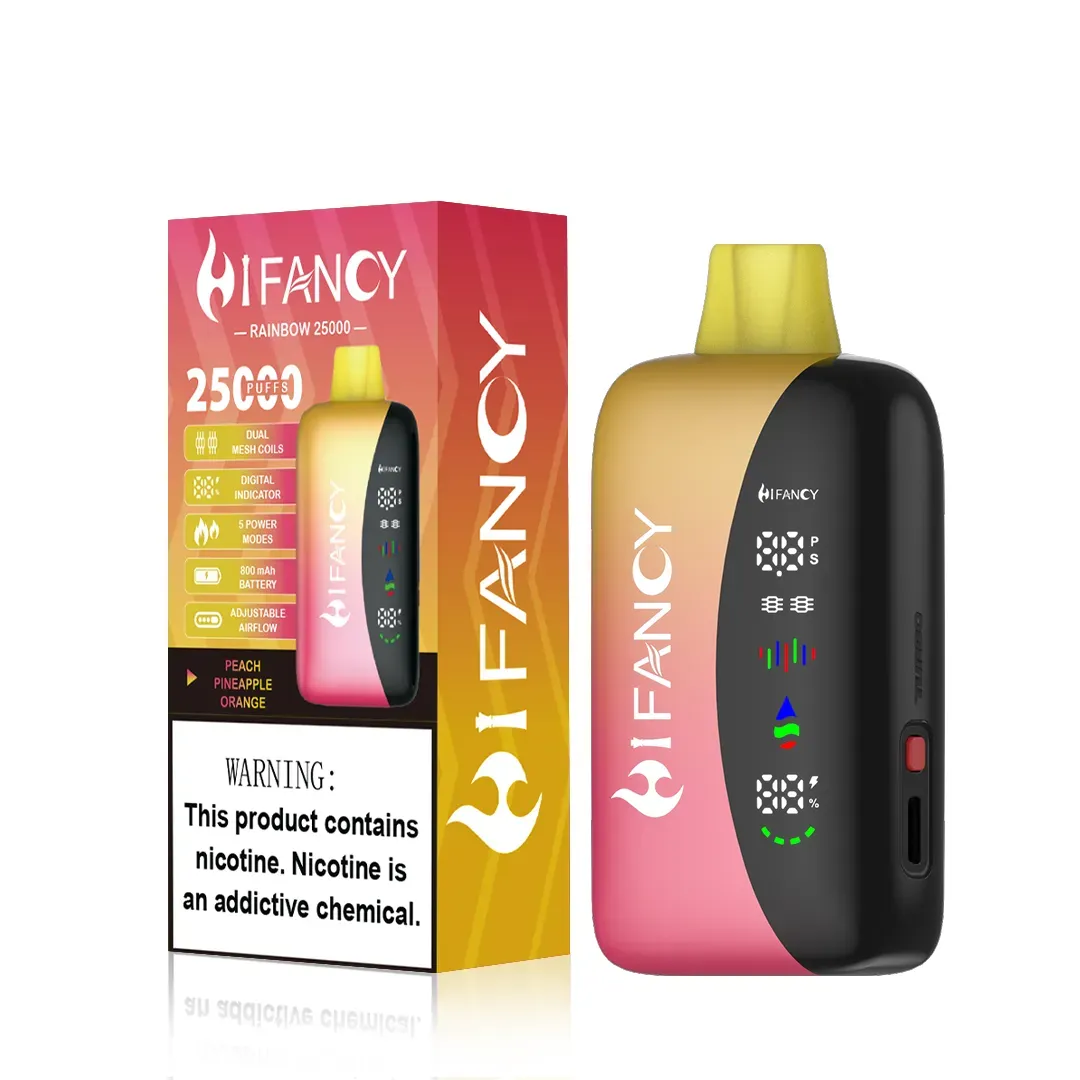 Suvaper Hifancy Rainbow 25k Puff Peach Pinapple Orange.webp Disposable Vape Device