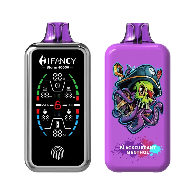 Suvaper Puff 40k Hifancy Storm 40000 Puffar Blackcurrant Menthol Disposable Vape Device