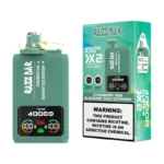 Suvaper Razz Bar Twins 40000 40k Puffs Dual Flavor Vape Disposable 2 In 1 With Screen Strawberry Kiwi Blueberry Sour Ras