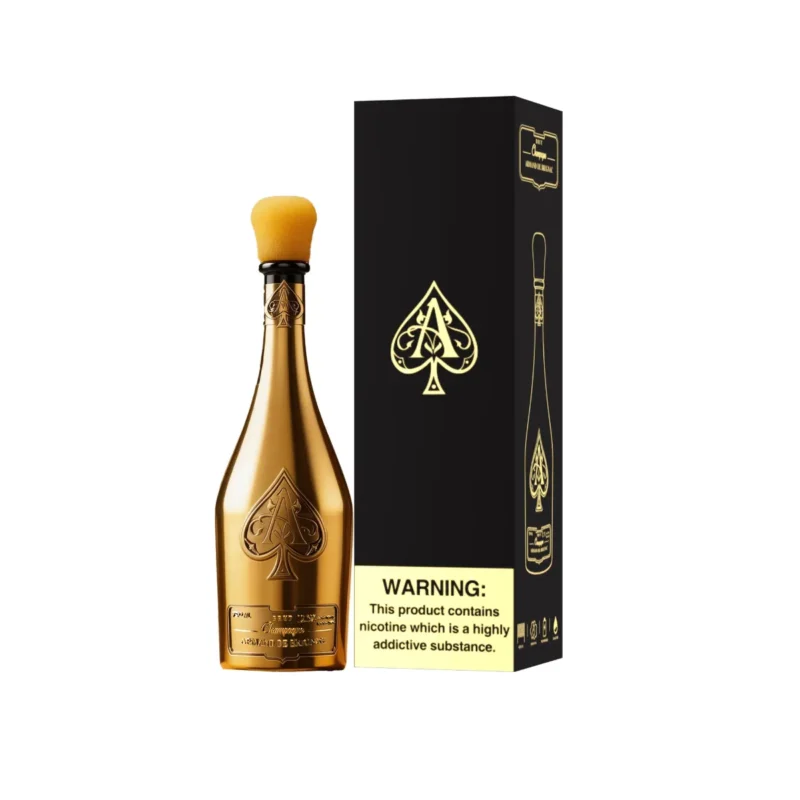 Suvaper Ace Of Spades Champagne Armand De Brignac 50000 50k Puffs Disposable Vape 05 Device