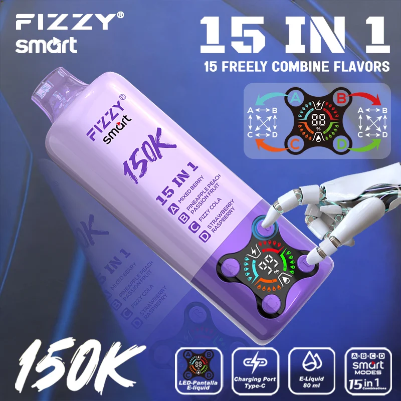 Suvaper Fizzy Smart 150k 15in1 Disposable Vape Wholesale04 Device