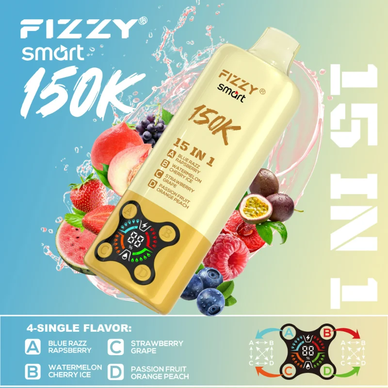 Suvaper Fizzy Smart 150k 15in1 Disposable Vape Wholesale07 Device