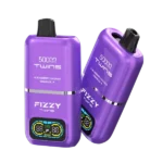 Suvaper Fizzy Twins 50000 Puffs Dual Tank Double Flavor Blueberry Coconut Grape Ice Rechargeable Disposable Vapes Vape D
