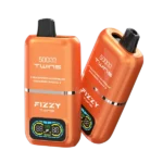 Suvaper Fizzy Twins 50000 Puffs Dual Tank Double Flavor Peach Mango Watermelon Strawberry Banana Rechargeable Disposable