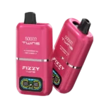 Suvaper Fizzy Twins 50000 Puffs Dual Tank Double Flavor Strawberry Ice Cherry Rechargeable Disposable Vapes Vape Device
