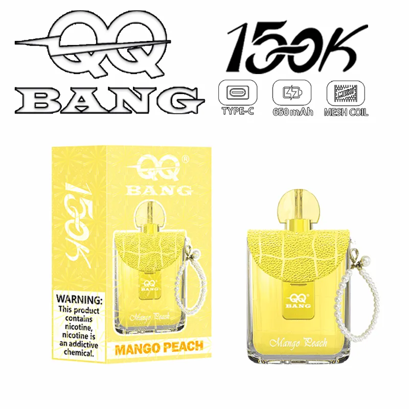 Suvaper Qq Bang 150k Rechargeable Vape Mango Peach Puff Disposable Device