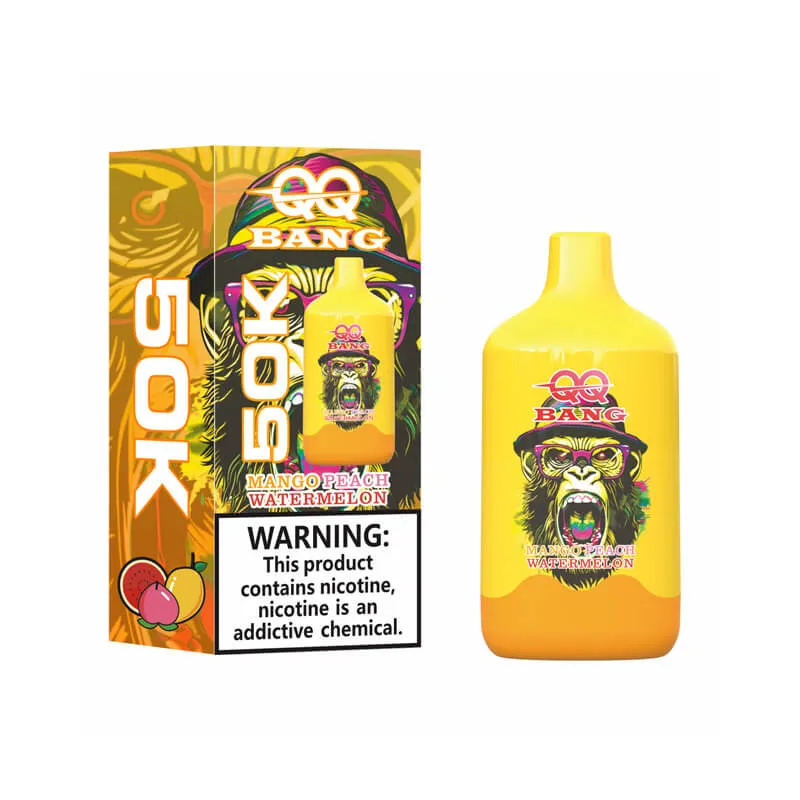 Suvaper Qq Bang 50k Mango Peach Watermelon Disposable Vape Device