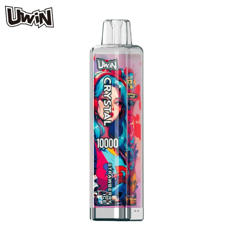 Suvaper Uwin Crystal 10000 Puff 10k Strawberry Ice Disposable Vape Device
