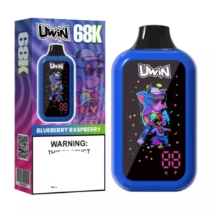 Suvaper Uwin Digital Box 68k Wholesale 68000 Puffs Disposable Vapes Blueberry Raspberry Vape Device