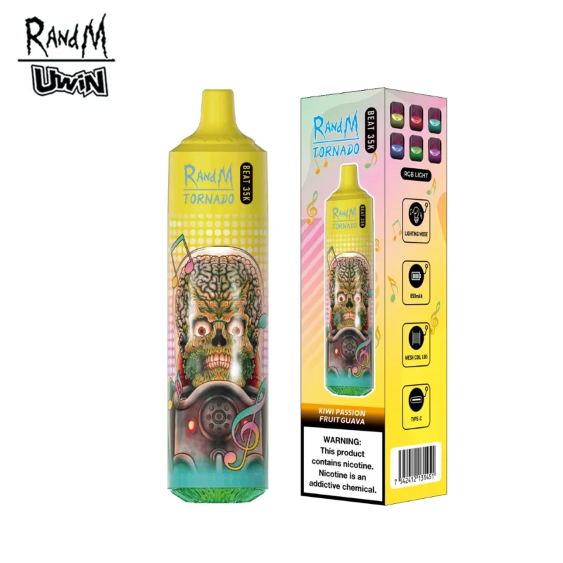 Suvaper Uwin Randm Tornado Beat 35k Kiwi Passion Fruit Guava Disposable Vape Device