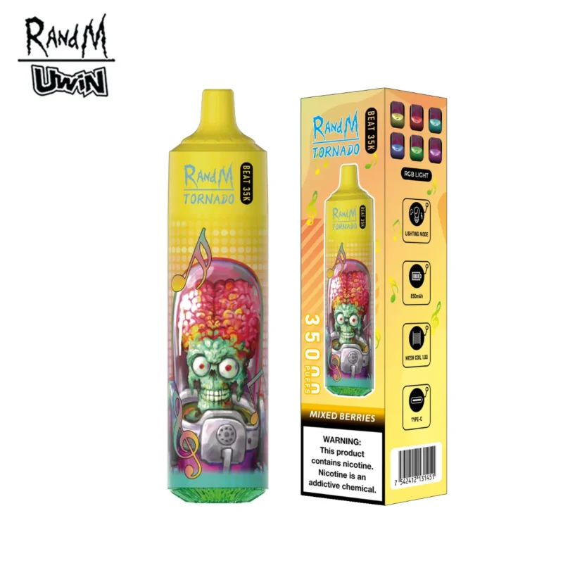 Suvaper Uwin Randm Tornado Beat 35k Mixed Berries Disposable Vape Device