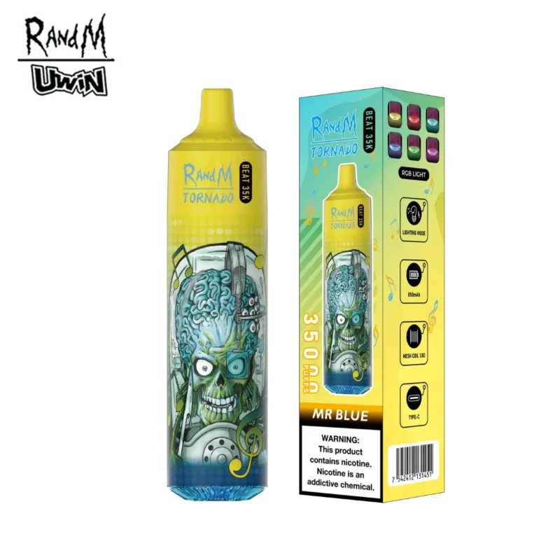 Suvaper Uwin Randm Tornado Beat 35k Mr Blue Disposable Vape Device