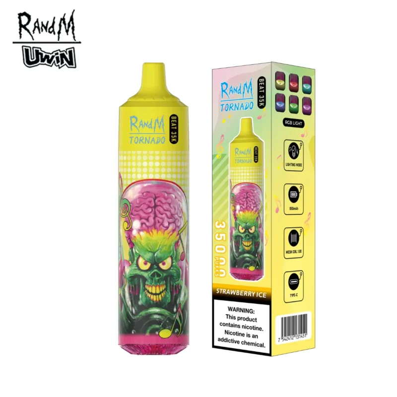 Suvaper Uwin Randm Tornado Beat 35k Strawberry Ice Disposable Vape Device