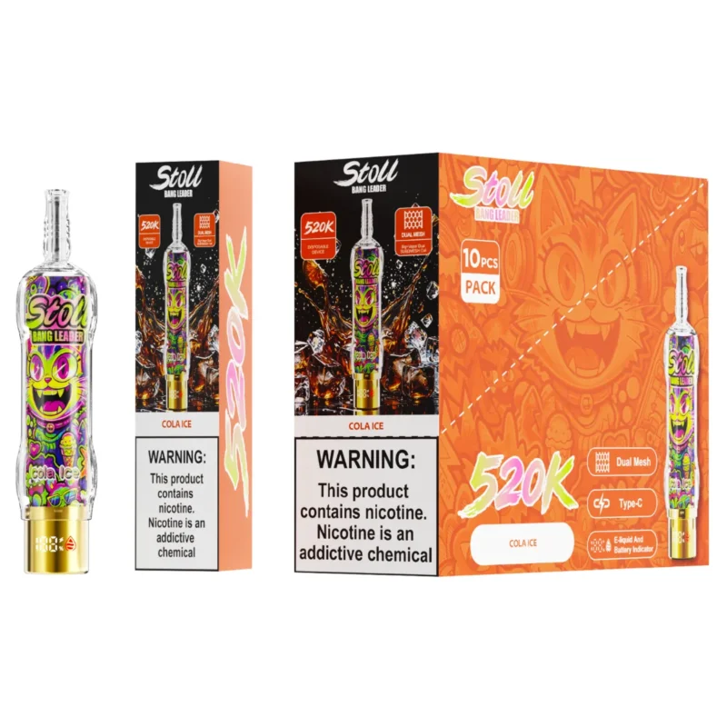 Suvaper Bang Leader 520k Puff Disposable Shisha Hookah Cola Ice Vape Device
