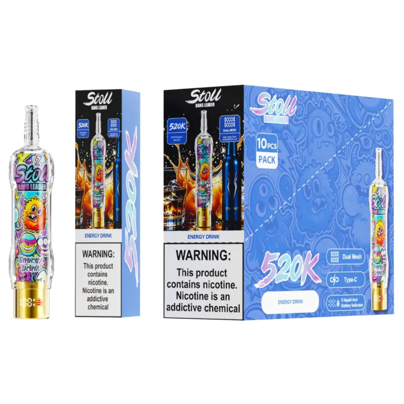Suvaper Bang Leader 520k Puff Disposable Shisha Hookah Energy Drink Vape Device