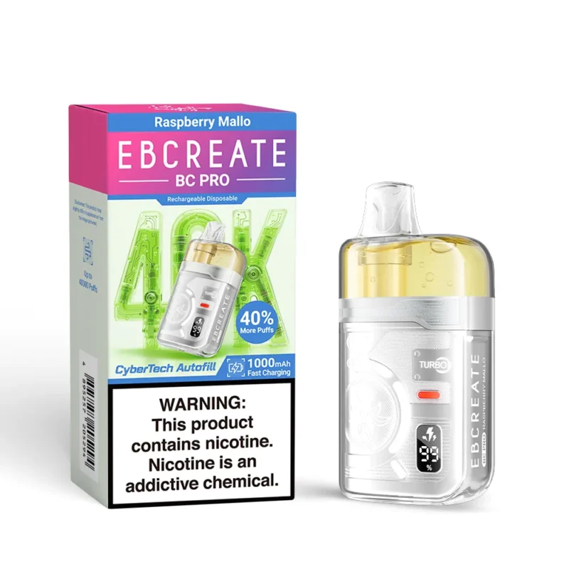 Suvaper Ebcreate Bc Pro 40k Puffs Raspberry Mallo Vape 40000 Disposable Device