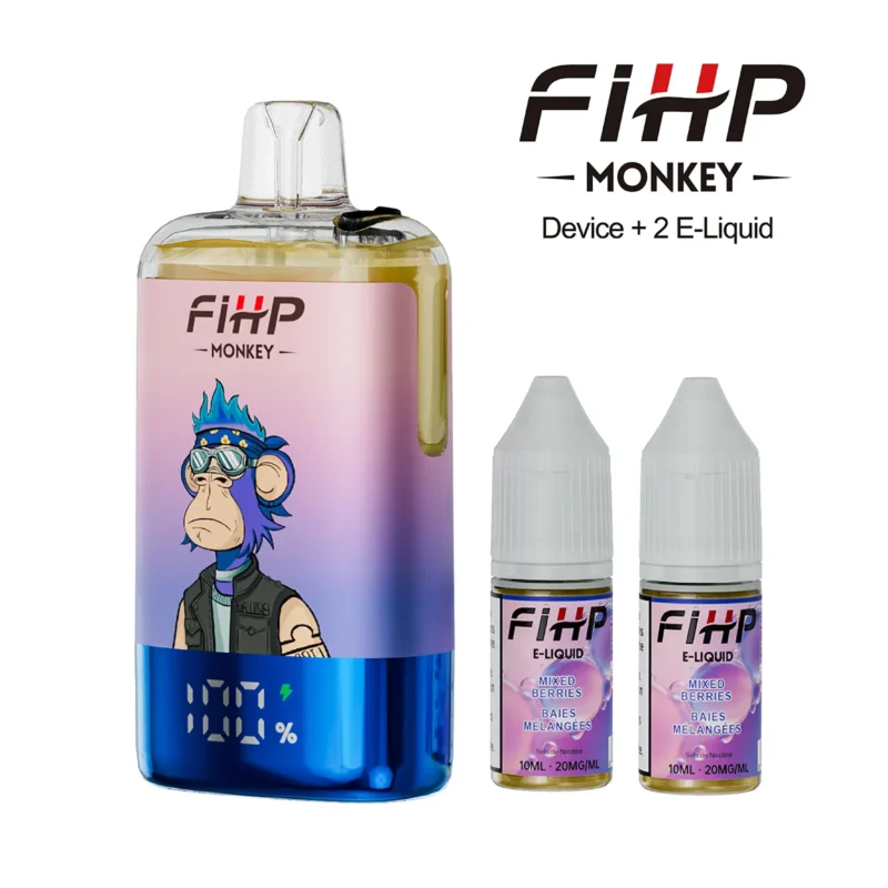 Suvaper Fihp Monkey 30000 Puffs Vape 30k Mixed Berries Disposable Device