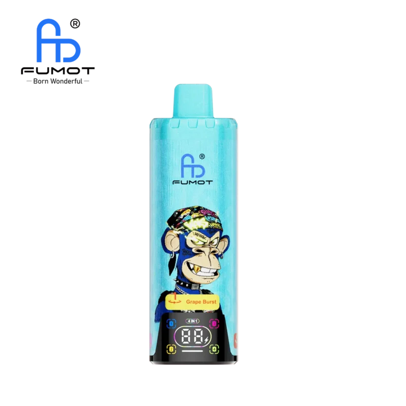 Suvaper Fumot Eco 4in 1 80k Grape Burst Blueberry Sour Raspberry Strawberry Cherry Ice Puff Disposable Vape Device