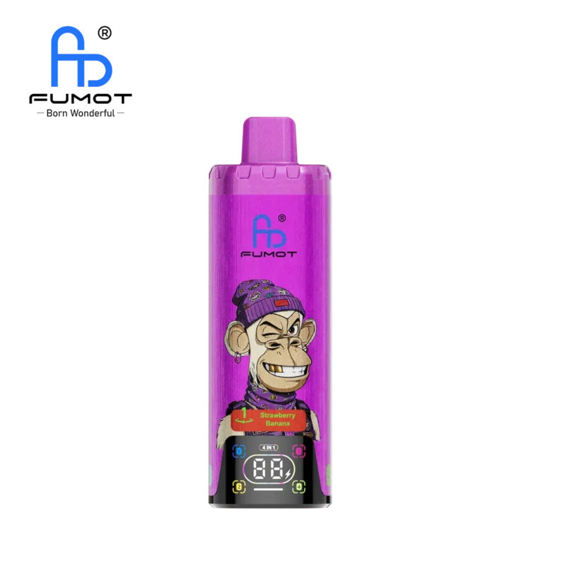Suvaper Fumot Eco 4in 1 80k Strawberry Banana Kiwi Watermelon Ice Puff Disposable Vape Device