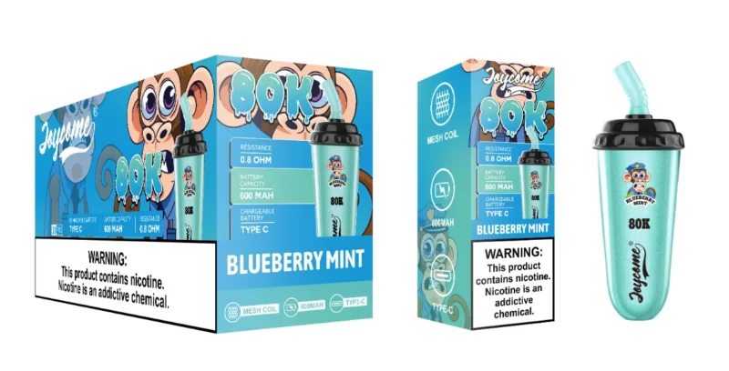 Suvaper Joycome 80k Puff 80000 Eu Warehouse Blueberry Mint Disposable Vape Device