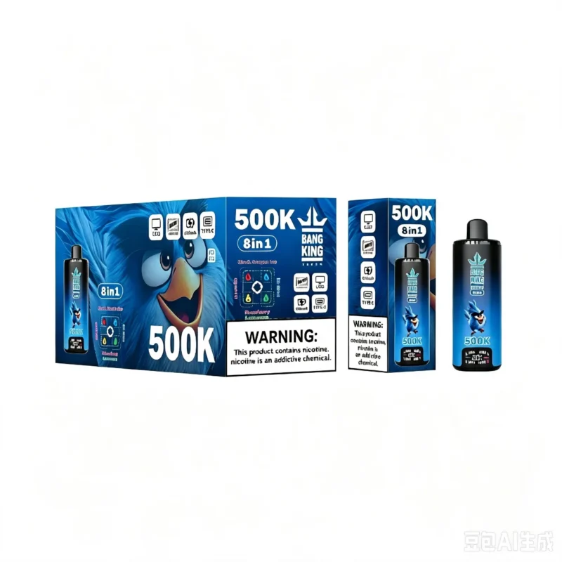 Suvaper Bang King 500k Puff 500000 Disposable Rechargeable 8 In 1 Flavors Black Dragon Ice Love 66 Mr Blue Strawberry Le