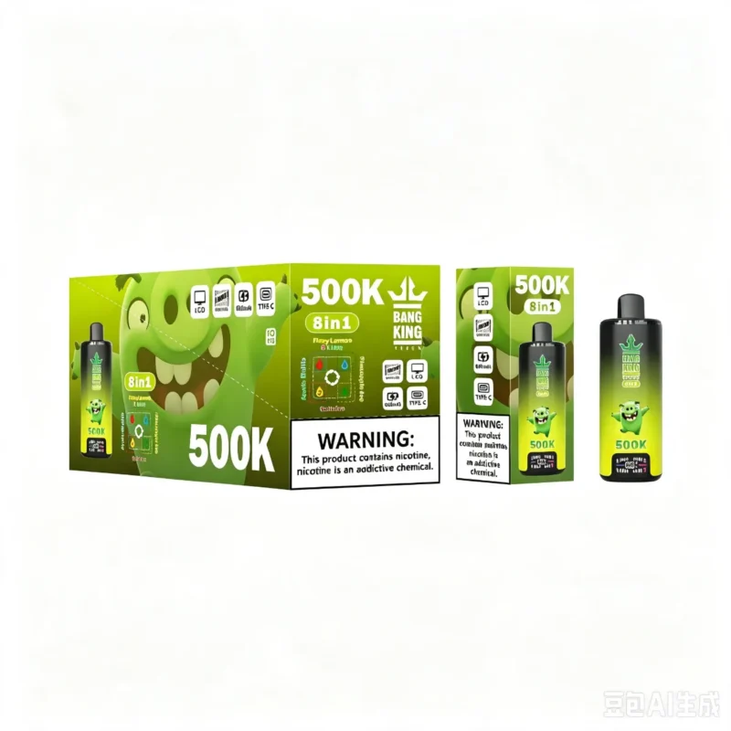 Suvaper Bang King 500k Puff 500000 Disposable Rechargeable 8 In 1 Flavors Cool Mint Peach Cherry Berry Lemon Kiwi Waterm