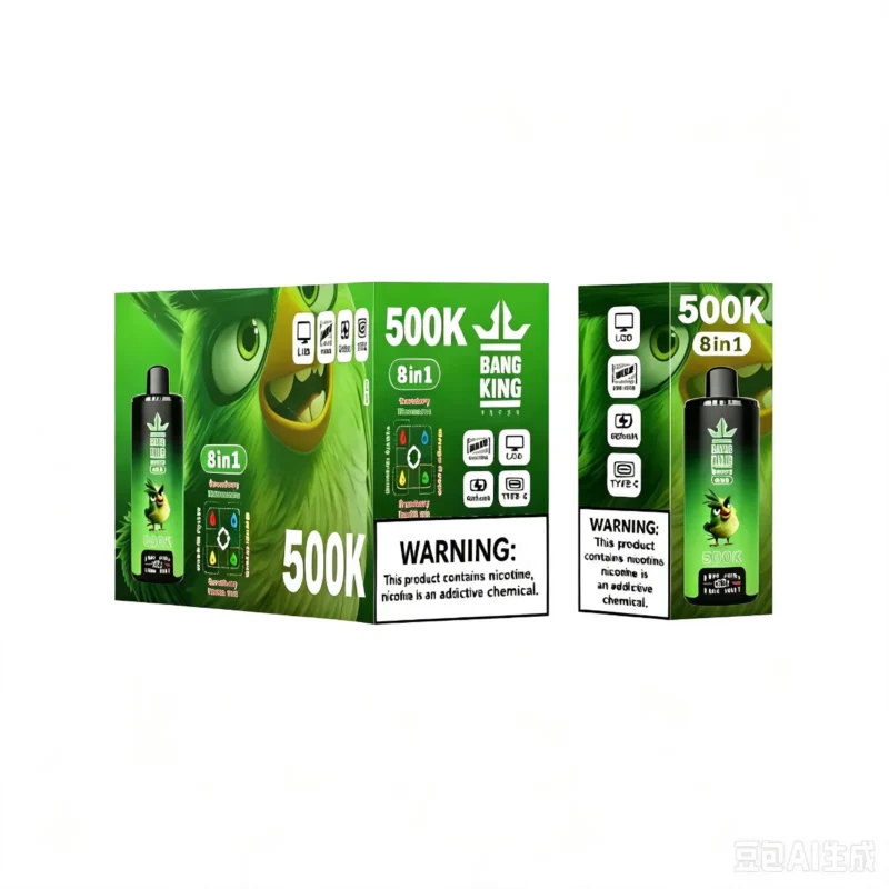 Suvaper Bang King 500k Puff 500000 Disposable Rechargeable 8 In 1 Flavors Double Mango Peach Strawberry Watermelon Vanil