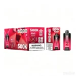 Suvaper Bang King 500k Puff 500000 Disposable Rechargeable 8 In 1 Flavors Peach Mango Watermelon Red Bull Strawberry Kiw