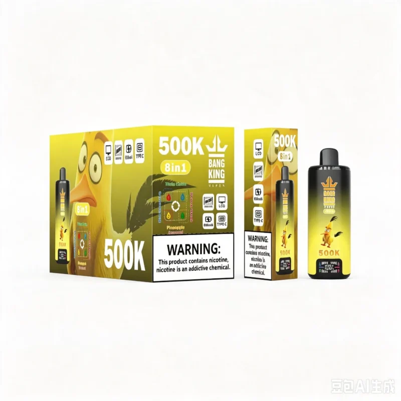 Suvaper Bang King 500k Puff 500000 Disposable Rechargeable 8 In 1 Flavors Triple Melon Blueberry Ice Cherry Bomb Pineapp