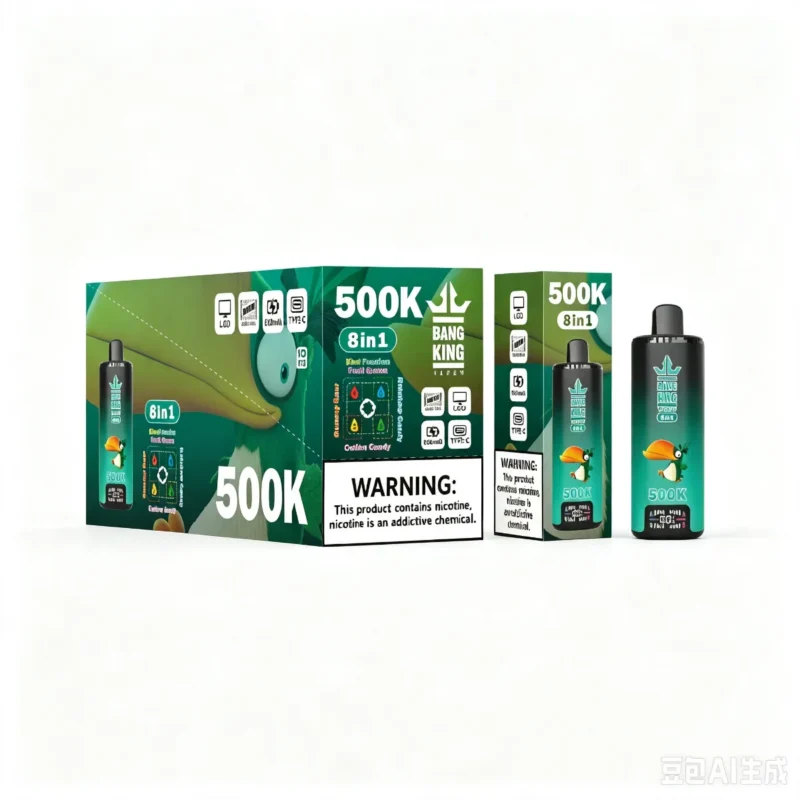 Suvaper Bang King 500k Puff 500000 Disposable Rechargeable 8 In 1 Flavors Watermelon Ice Lemon Mint Strawberry Blue Razz