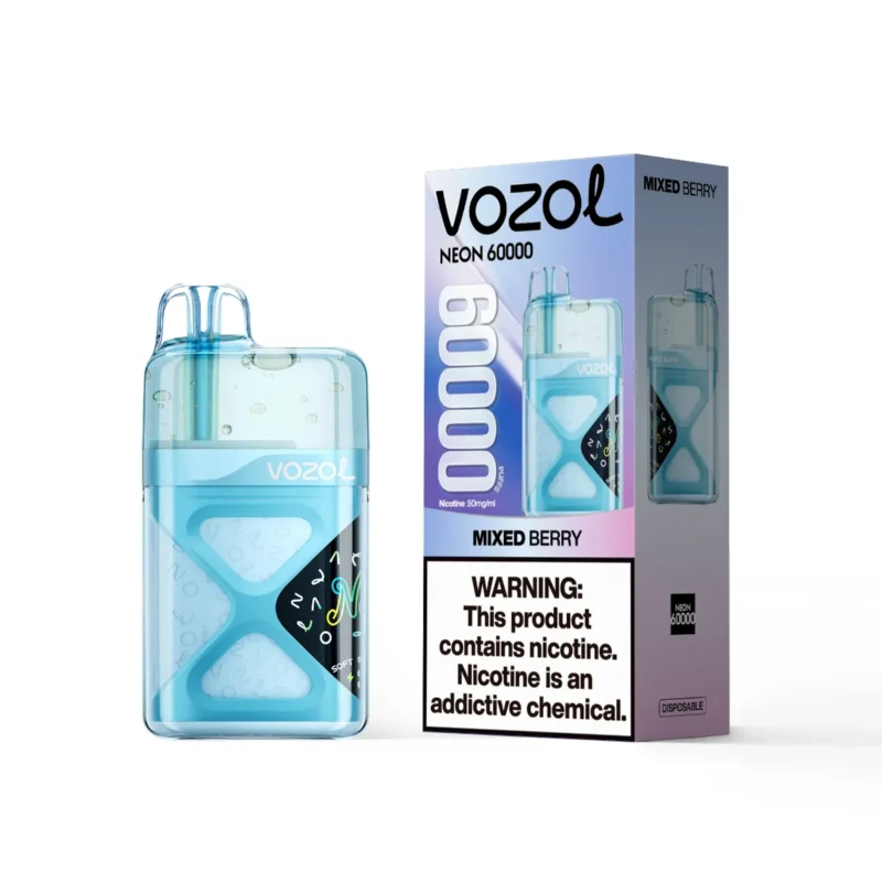 Suvaper Vozol Neon 60k Puff 60000 Disposable Vape Eu Warehouse Mixed Berry Device