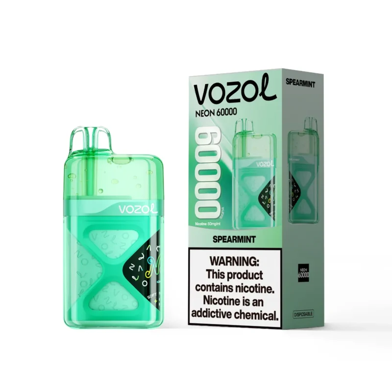 Suvaper Vozol Neon 60k Puff 60000 Disposable Vape Eu Warehouse Spearmint Device