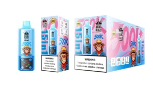 Suvaper Bang Blaze 500k Puff 500 000 engångsprodukt 15-i-1-smaker: blåbär, is, äpple, druva, banan, vattenmelon, sur persika, Va