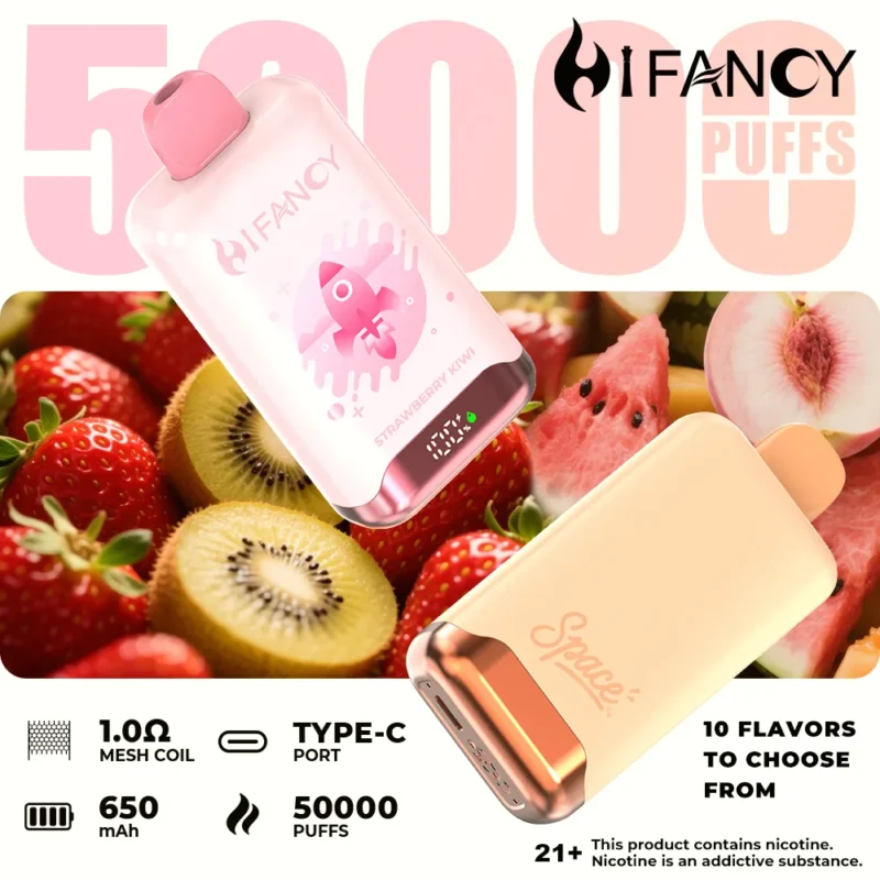 Suvaper Hifancy Space 50 000 bloss – produktbild 080 – engångsvapeenhet från EU-lager