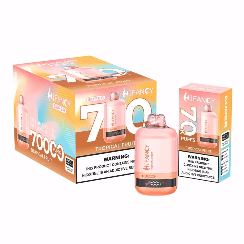 Suvaper Hifancy Super 70000 Puffs Tropical Fruit Flavor 18 Eu Warehouse Disposable Vape Device