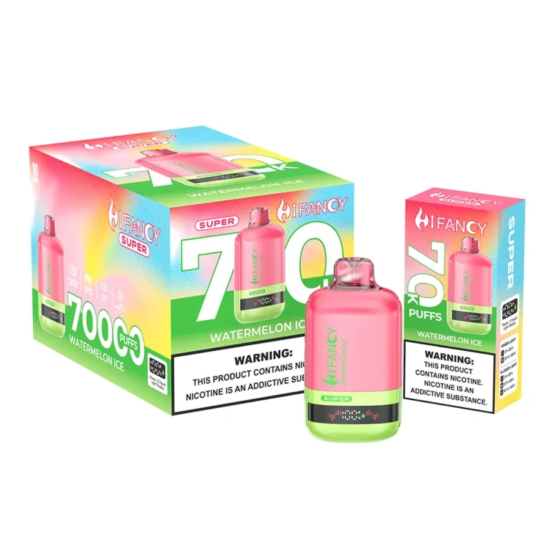 Suvaper Hifancy Super 70000 Puffs Watermelon Ice Flavor 19 Eu Warehouse Disposable Vape Device