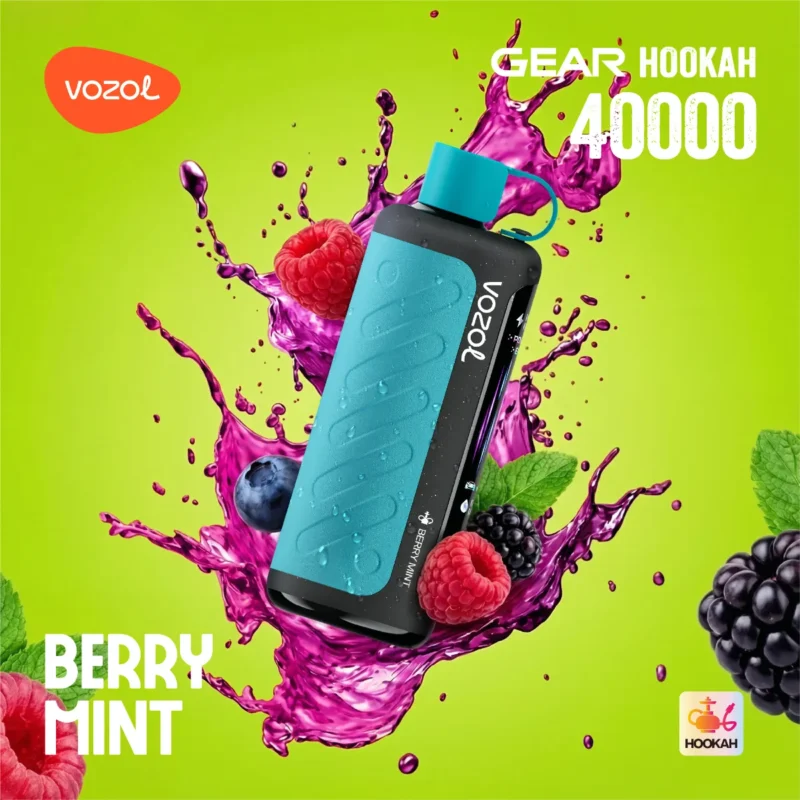 Suvaper Vozol Gear フカ 40000パフ ベイプ ベリーミント EU倉庫 使い捨てデバイス